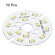 thumbnail image 3 of Uxcell 7W 120lm 3000-3200K 48mm 21-24VDC COB LED Light Chip Beads Energy Saving Bulb Warm White 10 Pack, 3 of 5