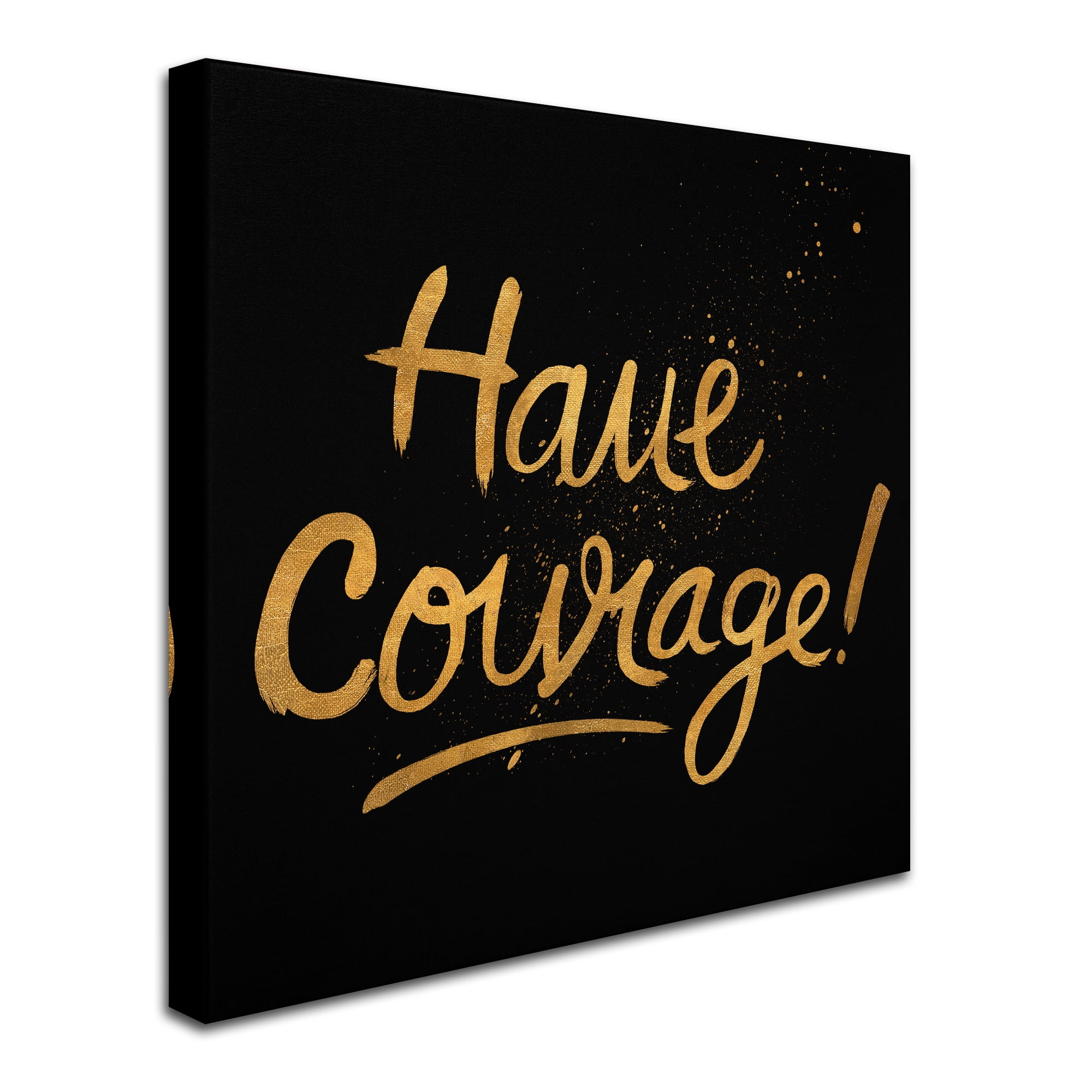 Trademark Fine Art 'Have Courage' Canvas Art by Lisa Powell Braun