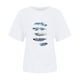 thumbnail image 4 of Tops Cortos para las Mujeres Cuello en V Impreso Manga Corta Top Casual, Camiseta de Baile sin Mangas para las Mujeres, 4 of 4