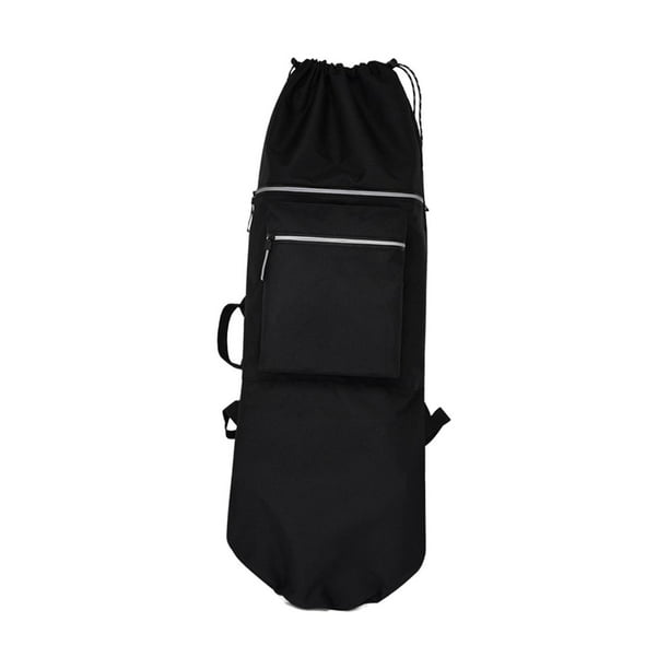 Qarigey Skateboard Backpack Bag Adjustable Straps Skate Carry Longboard Pouch Case Calzado Negro