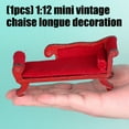 thumbnail image 4 of Misright 1/12 Collectible Doll House Furniture Miniature Sofa Model Figure for Project, 4 of 7