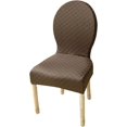 thumbnail image 1 of N/A Set of 1/2/4 Dining Chairs Slipcovers, with Round Back Dining Room Chairs Covers, Without Arms Oval Side Chairs, for Dining Room Banquet Home Decor,D,1pack, 1 of 7