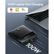 Baseus Power Bank 20000mAh 100W Fast Charging Portable Charger with Digital Display, Blade HD Slim Battery Pack for Laptop, Phone, Switch Black