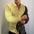 thumbnail image 4 of Camisa de solapa de traje para hombre, patrón creativo, moda informal, suave, cómoda, material transpirable, primavera y verano 2024, nueva oferta caliente, 4 of 5