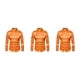 thumbnail image 1 of Minnieouse Camisa transpirable para hombre Satén con mangas largas - Trabajo Boda o hogar Camisa para hombre Manga larga formal Naranja grande S Type1 NO1, 1 of 6