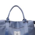 thumbnail image 2 of Bolsa De Gimnasio Bolsa impermeable Oxford Duffle Bag de gran capacidad para mujer (azul claro) Hugtrwg Para Estrenar, 2 of 6