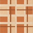 thumbnail image 1 of Ahgly Company Machine Washable Indoor Square Transitional Neon Orange Area Rugs, 6' Square, 1 of 7