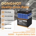 thumbnail image 4 of D0NGHOT 12V 50Ah LiFePO4 Lithium Ion Deep Cycle Marine Battery for Trolling Motor,Camping,Boat,Power Wheel Chair, 4 of 11