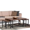 thumbnail image 2 of Simpli Home Skyler 3 Piece Coffee Table in Dark Cognac Brown, 2 of 5