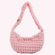 thumbnail image 3 of Bolso Hombro Acolchado Y Hinchado para Mujer Bolso para Mujer Y Niña Color Sólido Suave (rosa), 3 of 9
