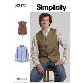 Patron Couture Chemise Homme SIMPLICITY SS8753BB - Classic Modern Slim
