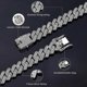 thumbnail image 3 of Cadena cubana para hombre de 13 mm, collar chapado en oro y plata, cadena con diamantes, 3 of 4