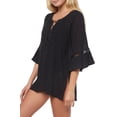 thumbnail image 2 of O'Neill BLACK Salt Water Solids Long-Sleeve Swim Dress Cover-up, US X-Small, 2 of 3