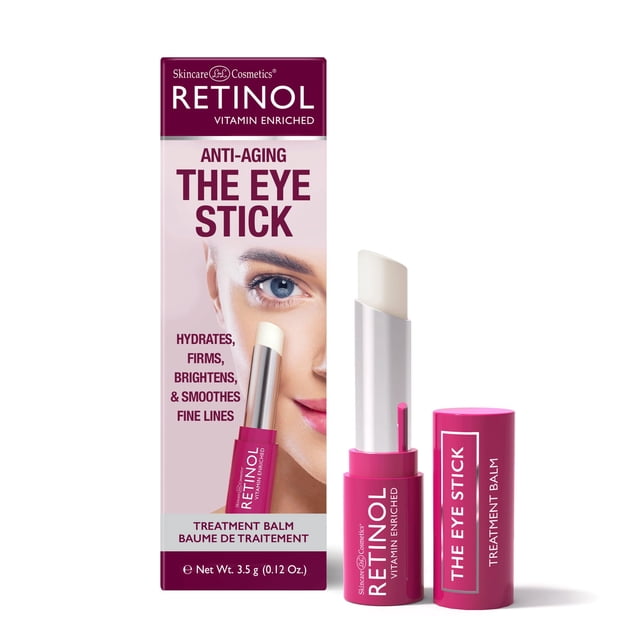 Barra para ojos antienvejecimiento con retinol - Bálsamo de tratamiento - Su secreto de belleza para ojos más jóvenes - Hidrata, reafirma, ilumina y suaviza las líneas finas - La vitamina A, C y E min
