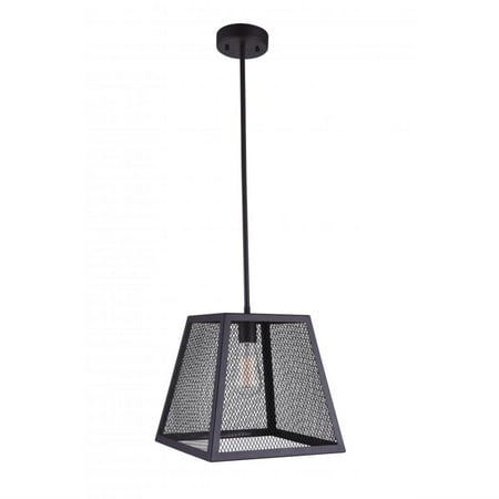 

1 Light Down Mini Pendant with Black finish