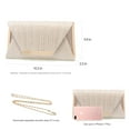 thumbnail image 3 of Bolsos de mano para mujer, bolsos de noche y bolsos de mano para mujer, bolso de noche y bolsos de mano, S5-champán, Talla unica, 3 of 5