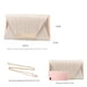 thumbnail image 3 of Bolsos de mano para mujer, bolsos de noche y bolsos de mano para mujer, bolso de noche y bolsos de mano, S5-champán, Talla unica, 3 of 5