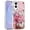 Pink, variant on XPM for Samsung Galaxy S25 EDGE Phone Case, Epoxy Glitter Flowers Bling 3D Butterfly Fashion TPU Hybrid with Shockproof Protection Cover for Galaxy S25 Edge (Pink)