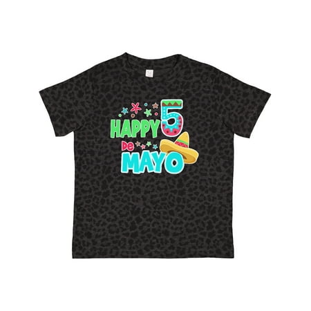

Inktastic Happy Cinco De Mayo- Sombrero Gift Toddler Boy or Toddler Girl T-Shirt