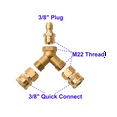 thumbnail image 2 of Tee Spliter Adapter with 3/8 inch Quick Release Connector for High Pressure Washer, 2 of 10