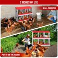 thumbnail image 7 of Metal Chicken Nesting Boxes, Heavy-Duty Galvanized Steel Egg Laying Box, Rustproof, Easy to Install & Clean, Wall-Mountable Design for Poultry Coops, 7 of 7