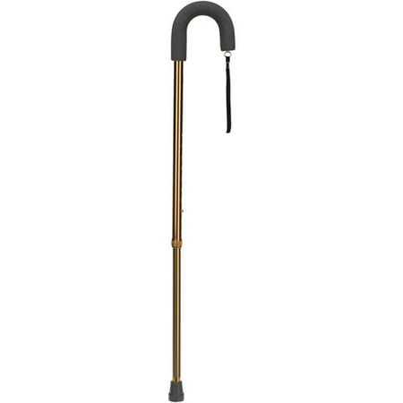 DMI Deluxe Adjustable Aluminum Cane, Standard Handle, Bronze