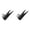 Black*2, variant on Eyebrow Pencil Sharpener U-Shape Brow Pencil Sharpener Cosmetics Accessory Multifunctional,Manual Eyebrow Pencil Sharpener Metal Double U Shaped Slot Makeup Sharpening Tool For And Cosmetic Pencils