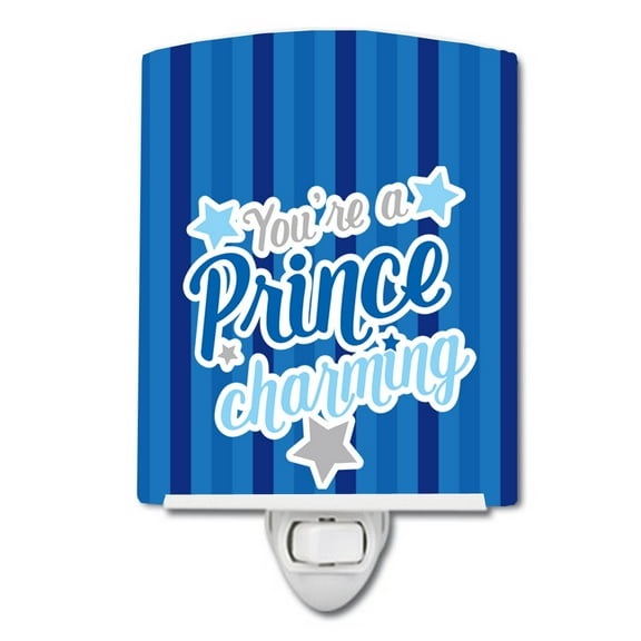 Caroline's Treasures BB9002CNL You're a Prince Charming Ceramic Night Light, 6x4x3", multicolor