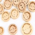thumbnail image 5 of 100PCS Botones de madera para coser y hacer a mano con amor Botón de madera Tamaño aleatorio oso de fresa Hogar, 5 of 5