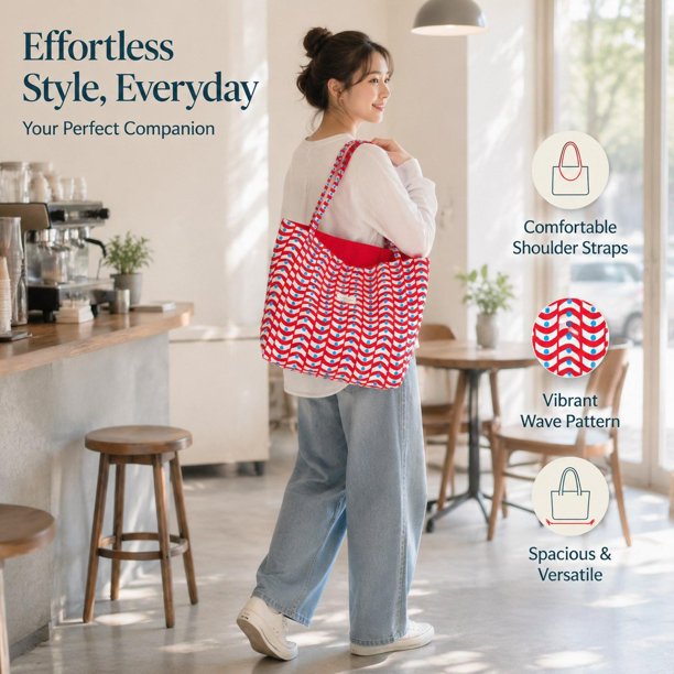 Bolso de hombro para mujer, bolso tote moderno y único, estilo hobo, ideal para , la , el y la oficina. Rojo