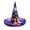 K, variant on Witch Hat for Women, 3D Digital Print Halloween Costume Hat, Wide Brim Quilted Pointed Cone Hat, Great for Party Cosplay Dress Up and Festival Celebrations A