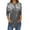 Grey, variant on Long Sleeve Shirts for Women 3/4 Length Sleeve Tops Spring Neck Casual Print Tunic T Shirts Three Quarter Length Tops Long Sleeve Tops