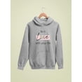 thumbnail image 3 of Be In Love With Your Life Hoodie Women -Image by Shutterstock, Female Small, 3 of 4