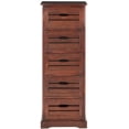 thumbnail image 3 of SAFAVIEH Sarina Solid Rustic 5 Drawer Cabinet, Cherry, 3 of 4
