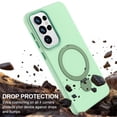 thumbnail image 4 of Para Samsung Galaxy S26 Ultra 5G Case (Compatible With MagSafe) With Invisible Magnetic O-Ring Stand Military-Grade Shockproof Phone Case,Green,For Galaxy S26 Ultra 5G, 4 of 7