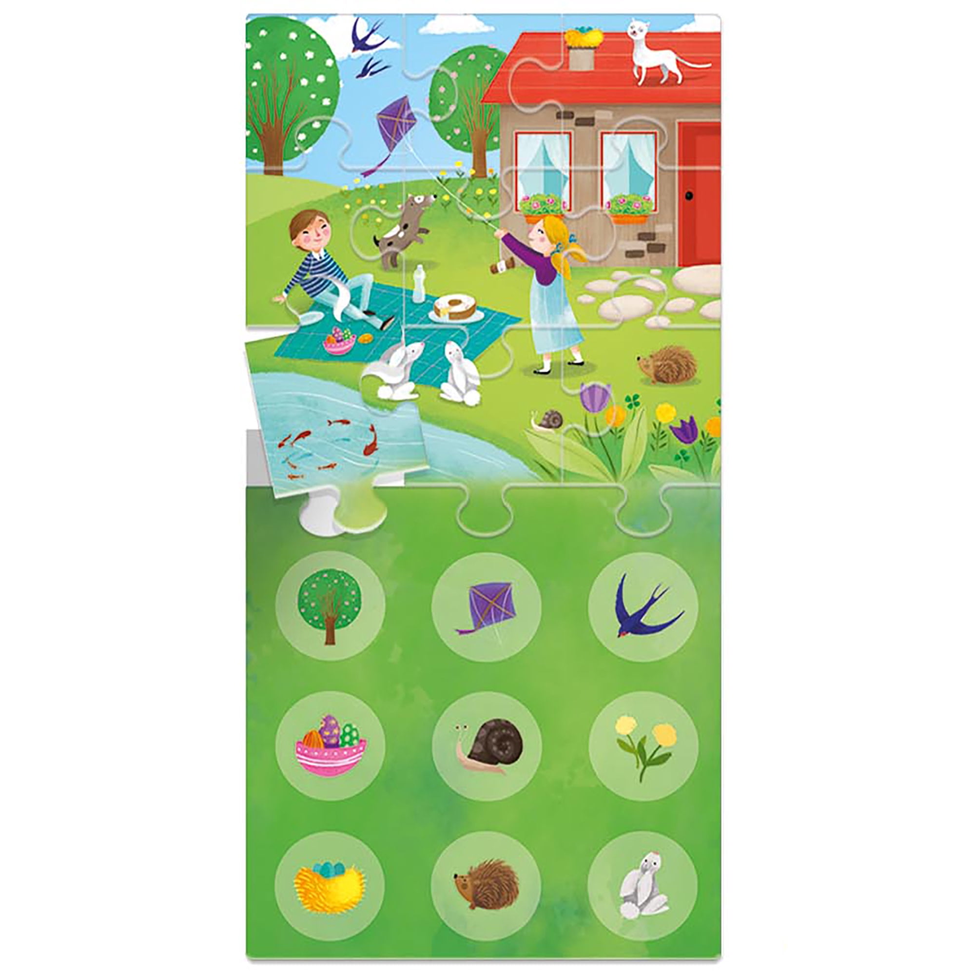 Headu: 4 Seasons Lotto - Matching Location Puzzle Game, Changing Weather Nature Scenes, Object Tile Pairing, Classification Recognition Play, Kids 3-6