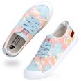 thumbnail image 3 of JENN ARDOR Womens Canvas Shoes Low Tops Lace up Fashion Sneakers Comfort Flat Shoe, 3 of 8