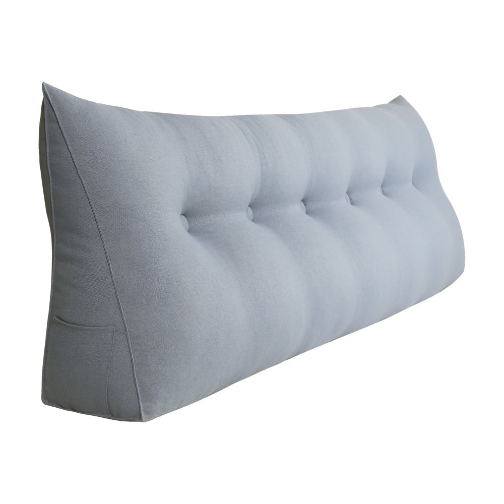 WOWMAX Sofa Daybed Large Filled Triangular Wedge Cushion Bed Backrest Positioning Support Pillow