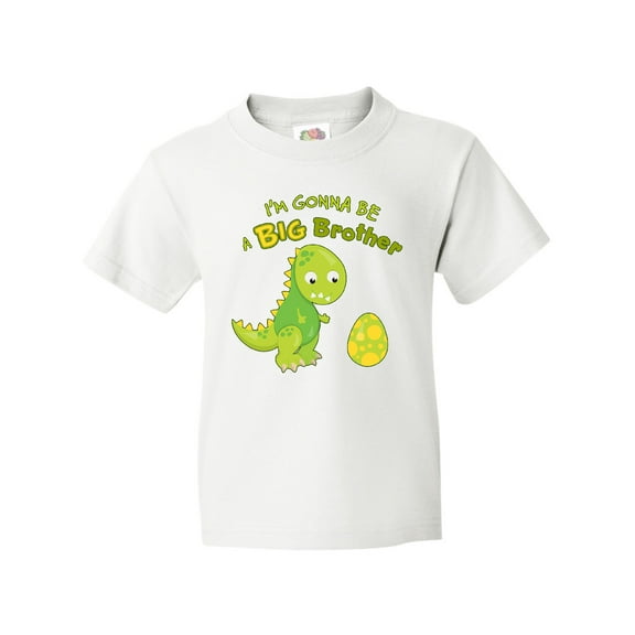 Inktastic I'm Gonna Be a Big Brother-dino Youth T-Shirt