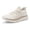 Ivory/Stone Taupe, variant on Fittington Men's Extra Wide Walking Shoes - Mens Slip on Shoes with Arch Support & Thick Cushioned Sole for Plantar Fasciitis, Swollen feet, Bunions