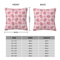 thumbnail image 2 of Yiaed Strawberries Print Pillow Covers Super Soft Decorative Square Throw Pillow Covers Case Cushion Covers for Sofa Couch Bedroom Car Decor（No pillow core）-26"x26", 2 of 7