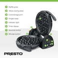 thumbnail image 3 of Presto 03518 FlipSide Belgian Waffle Maker with Nonstick Ceramic Plates, Black, 3 of 8