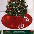thumbnail image 6 of Coolnut Valentine's Day Love Christmas Tree Skirt Home Decoration Large Round Christmas Tree Skirt for Holiday Party Home Christmas Day Ornaments,35.4", 6 of 6