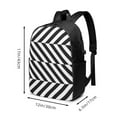 thumbnail image 4 of YFYANG 17" Laptop Backpack, Black and White Illusion Stripes Fashion Travel Work Backpack with USB and Headphone Cable Interface for Men and Women, 4 of 8