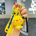 thumbnail image 4 of Cute Boy Girl Animal Keychains Sprouting on Head Cartoon Animal Bag Pendant Car Key Pendant Kawaii Backpack Charms Cartoon, 4 of 5