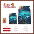 thumbnail image 3 of Naloa Hawaiian Ship Dolphin Drawstring Christmas Bags, 3D Xmas Gift Bags, Christmas Wrapping Bags, Xmas Goodie Bags, Treat Pouch Bags, Party Favor Bags-Small, 3 of 9