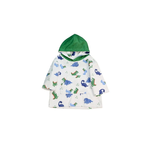 ZOOCCHINI - UPF50+ Baby Terry Swim Coverup Dino 0-12M