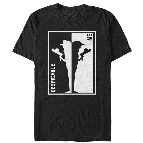 Men's Despicable Me 3 Brother Trouble Frame Graphic Tee Black Large