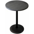 thumbnail image 2 of Indoor/Outdoor 36" Tall OD214 Black Table Base with 22" Diameter Foot and 30" Diameter Indoor/Outdoor Greystone Top by the Holland Bar Stool Co., 2 of 3