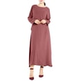 thumbnail image 1 of Gspmoly Robes Décontractées pour Femmes, Robe Décontractée pour Femmes à Col Rond de Couleur Unie avec Poches, Robes de Travail pour Femmes Articles en Liquidation, 1 of 2